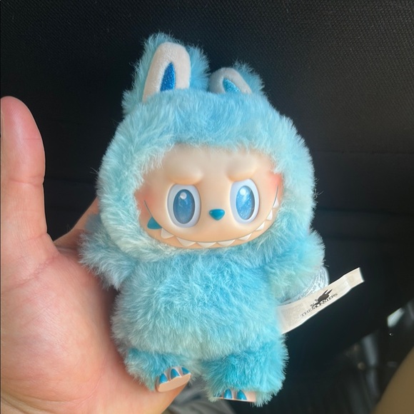Fuzzy Blue Creature Toy for Small Pets